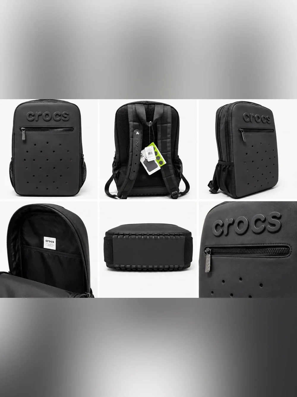Crocs Classic Backpack – Waterproof Daily School & Travel Bag (Black)